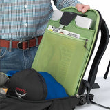 Osprey Ozone Duplex Men's 65 Litre Carry On Travel Backpack Black inside view