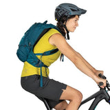Osprey Women's Raven 10 Litre MTB Hydration Pack in use on Bike