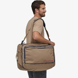 Patagonia Tres MLC Bag Carry On Maximum Legal Size in use on shoudler