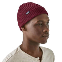 Patagonia Fisherman's Rolled Beanie in use side view