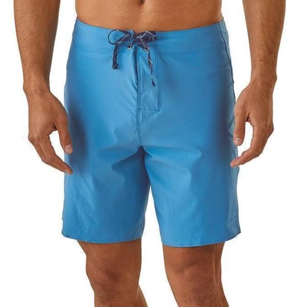 Patagonia Men's Light and Variable 18 inch board shorts in use front view