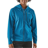 Patagonia Men's Storm Racer Ultralight Waterproof Windproof Breathable Trail Running Jacket in use front view