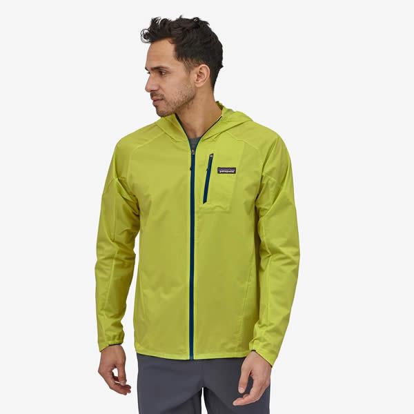 Patagonia Men's Houdini Air Jacket in use front view
