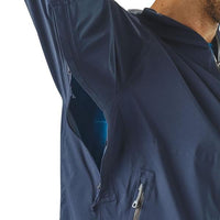 Patagonia Men's Stretch Rainshadow Waterproof Jacket in use pit zips