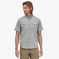 Patagonia Men's Short Sleeve Self Guided Hike Shirt in use
