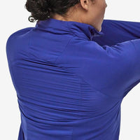Patagonia Women's Nano Air Jacket stretchy fabric in use back view