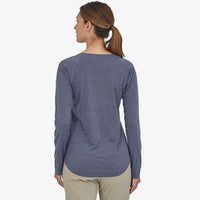 Patagonia Women's Cap Cool Trail Shirt Long Sleeve in use rear view