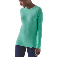 Patagonia Women's Capilene Air Merino Blend Long Sleeve Thermal Top in use front view