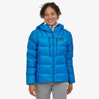 Patagonia Women's Fitz Roy Down Belay Jacket in use front view