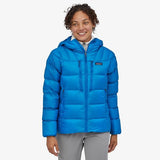 Patagonia Women's Fitz Roy Down Belay Jacket in use front view