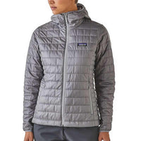Patagonia Women's Nano Puff Hoody front view in use