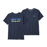 Patagonia Women's P-6 Logo Organic Cotton Crew T-shirt new navy