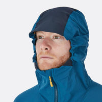 Rab Torque Jacket hood in use
